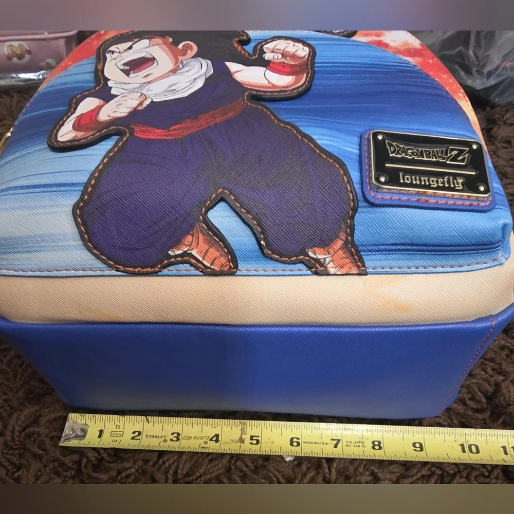 Loungefly Dragon Ball Z Triple Pocket Backpack BRAND NEW NWT Goku Vegeta Gohan. - Picture 6 of 10